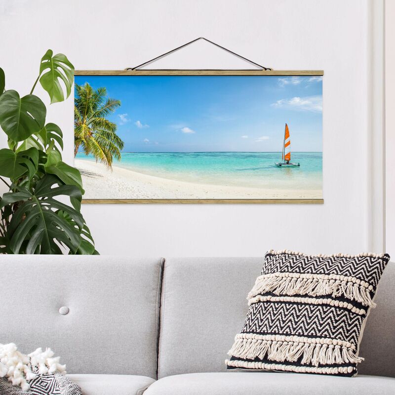 

Imagen de tela - Catamaran At Sea In The Indian Ocean - Apaisado 1:2 Dimensión LxA: 40cm x 80cm