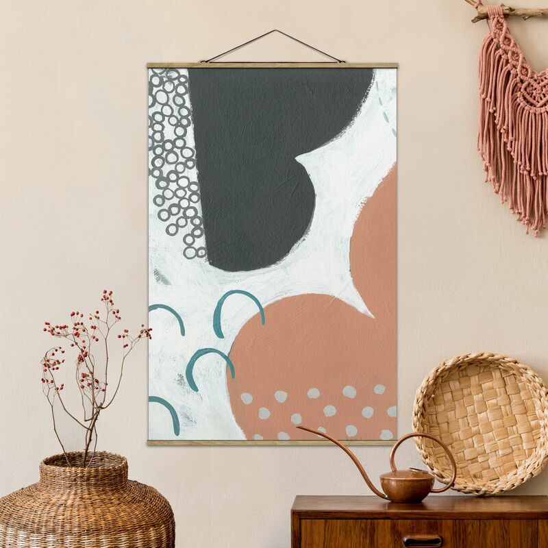 

Imagen de tela - Carnival Of Shapes In Salmon III - Alto 3:2 Dimensión LxA: 75cm x 50cm