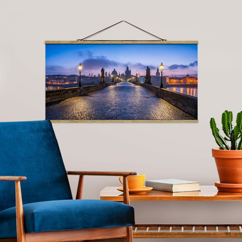 

Imagen de tela - Charles Bridge In Prague - Apaisado 1:2 Dimensión LxA: 25cm x 50cm