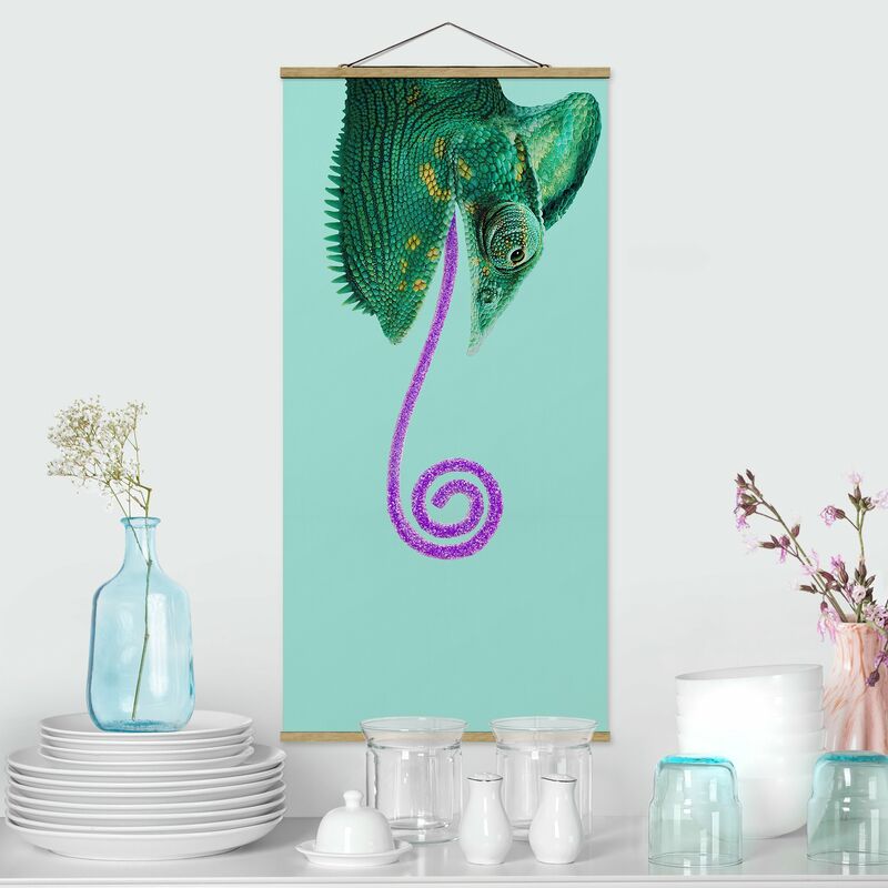 

Imagen de tela - Chameleon With Sugar Tongue - Alto 2:1 Dimensión LxA: 100cm x 50cm