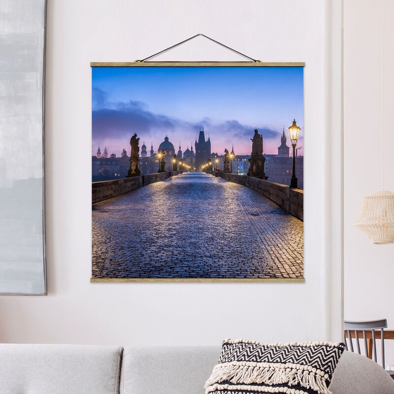 

Imagen de tela - Charles Bridge In Prague - Cuadrado 1:1 Dimensión LxA: 35cm x 35cm