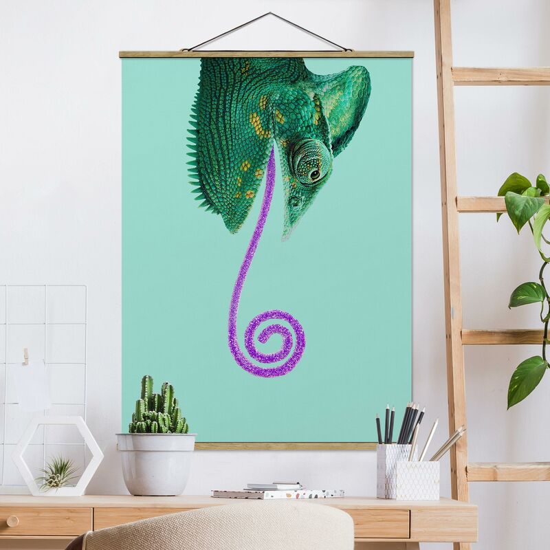 

Bilderwelten - Imagen de tela - Chameleon With Sugar Tongue - Alto 4:3 Dimensión LxA: 46.5cm x 35cm
