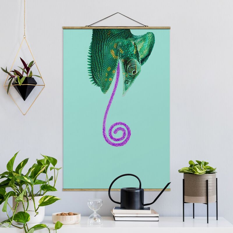 

Imagen de tela - Chameleon With Sugar Tongue - Alto 3:2 Dimensión LxA: 150cm x 100cm