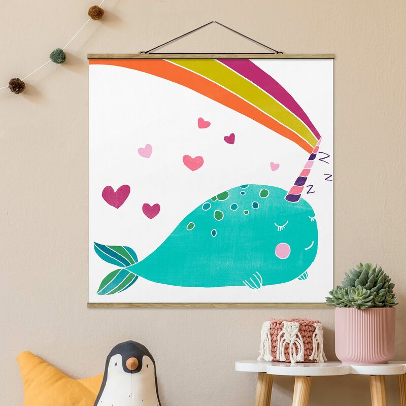 

Imagen de tela - Cheerful Narwhal ll - Cuadrado 1:1 Dimensión LxA: 80cm x 80cm
