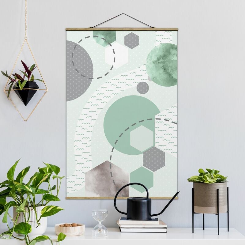 

Imagen de tela - Children`s Rug Grafical - Forest And River - Alto 3:2 Dimensión LxA: 75cm x 50cm