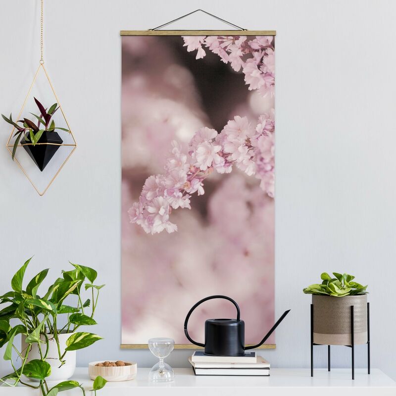 

Imagen de tela - Cherry Blossoms In Purple Light - Alto 2:1 Dimensión LxA: 70cm x 35cm