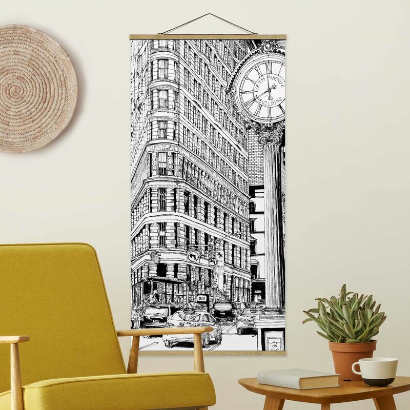 

Imagen de tela - City Study - Flatiron Buidling - Alto 2:1 Dimensión LxA: 100cm x 50cm