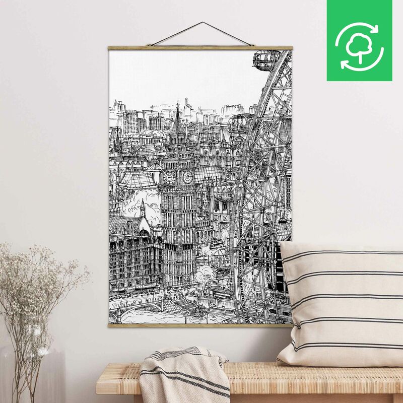 

Imagen de tela - City Study - London Eye - Alto 3:2 Dimensión LxA: 75cm x 50cm