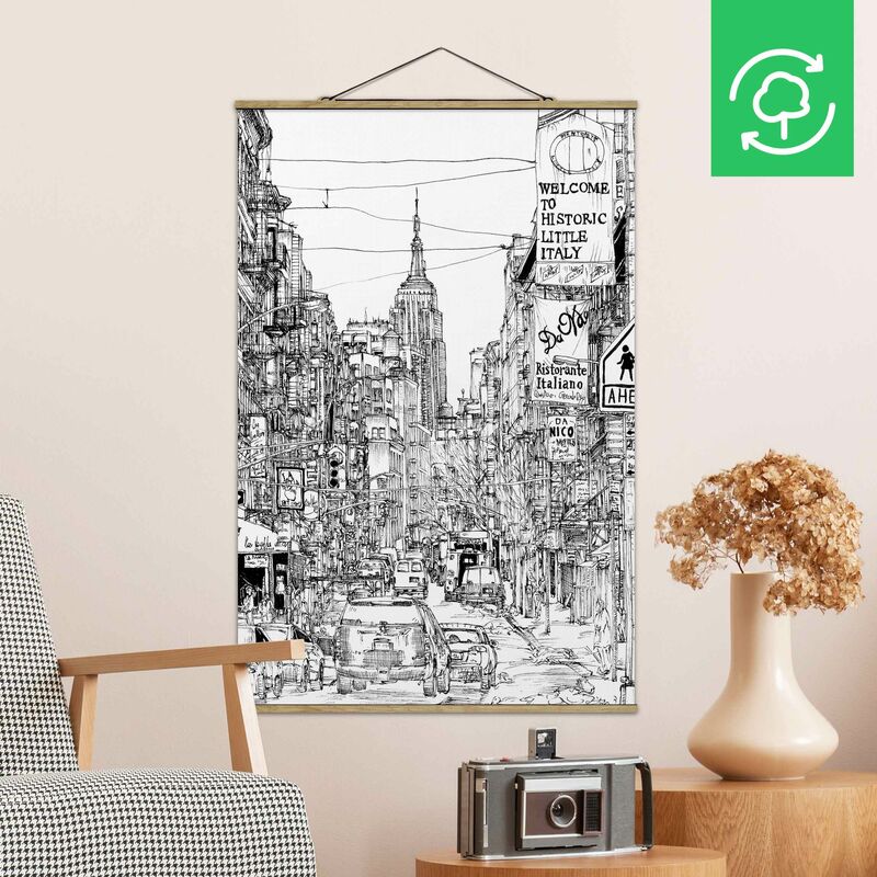 

Imagen de tela - City Study - Little Italy - Alto 3:2 Dimensión LxA: 150cm x 100cm