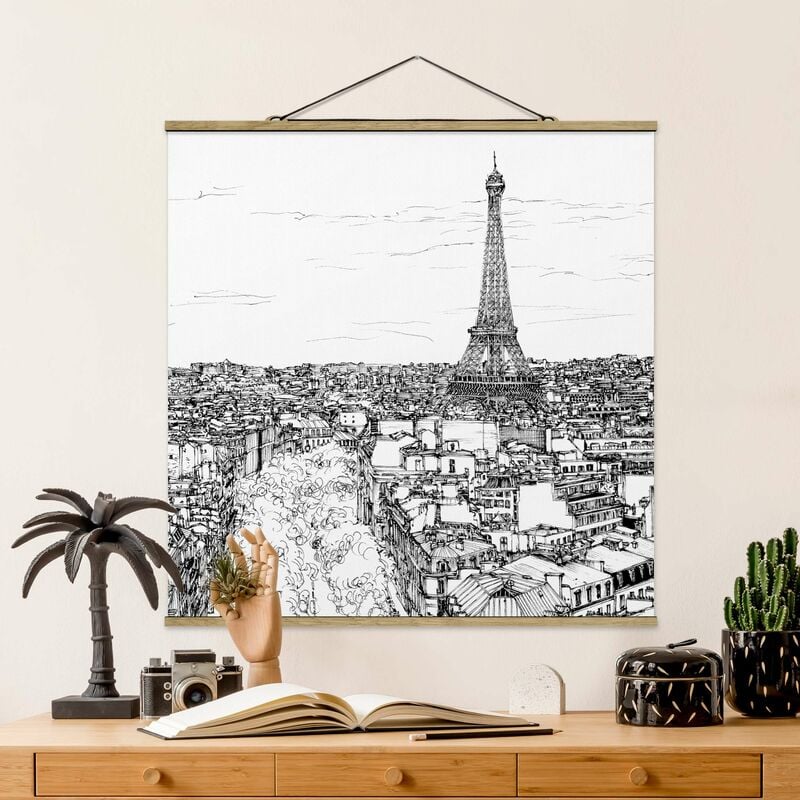 

Imagen de tela - City Study - Paris - Cuadrado 1:1 Dimensión LxA: 80cm x 80cm