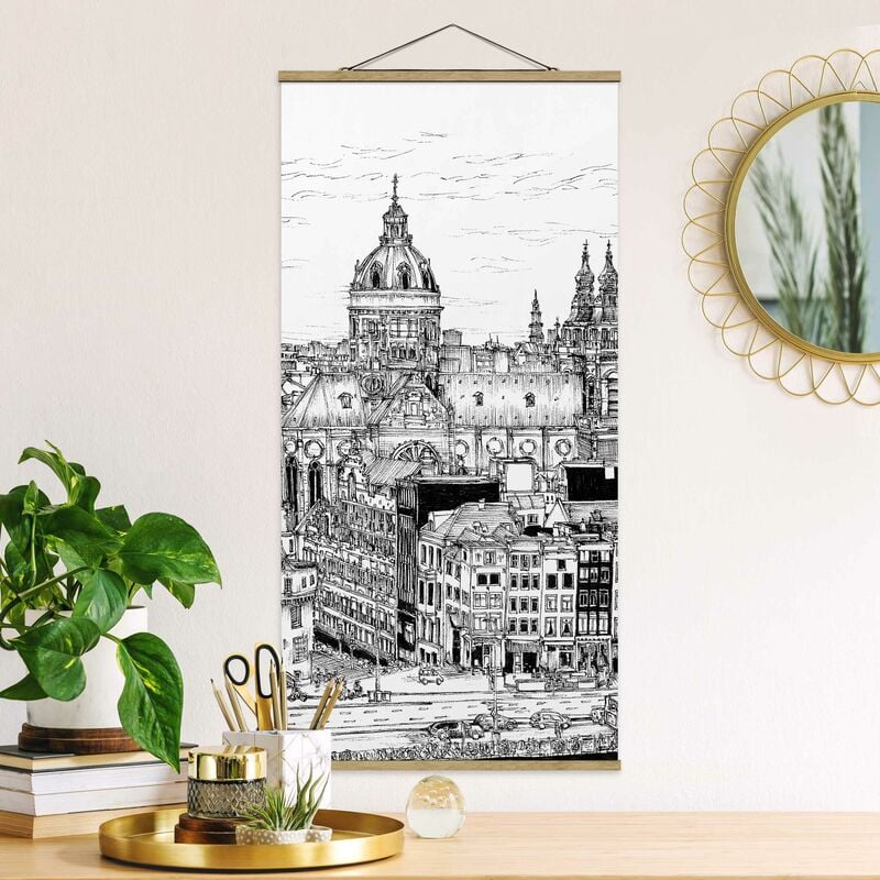

Imagen de tela - City Study - Old Town - Alto 2:1 Dimensión LxA: 100cm x 50cm