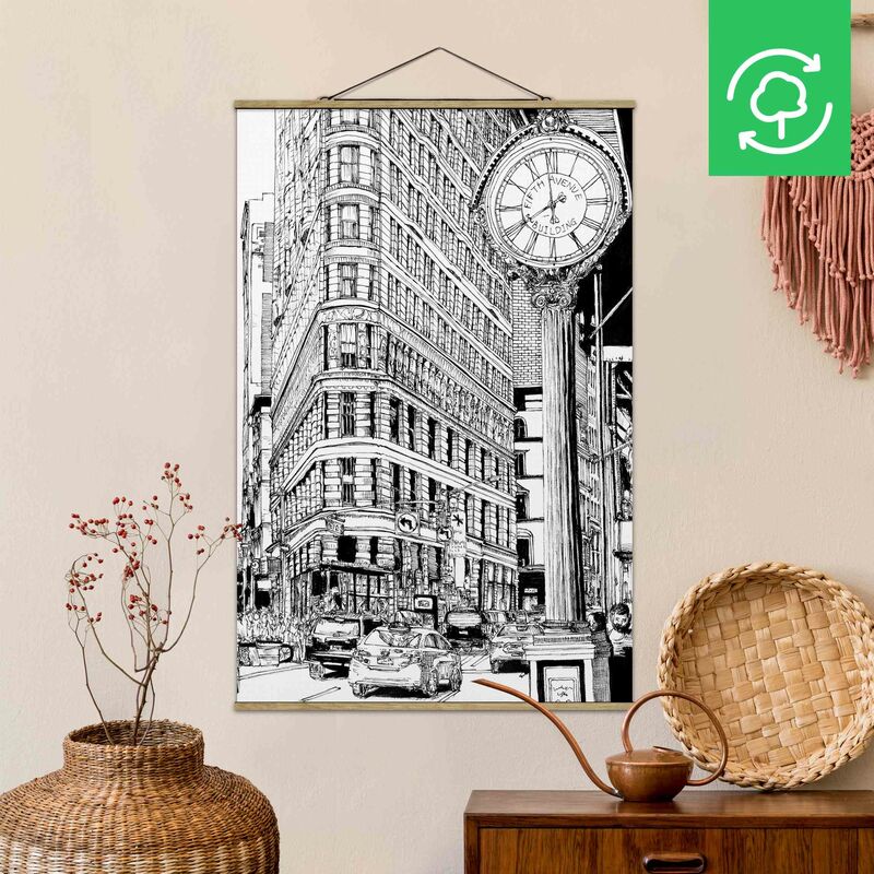 

Imagen de tela - City Study - Flatiron Buidling - Alto 3:2 Dimensión LxA: 75cm x 50cm