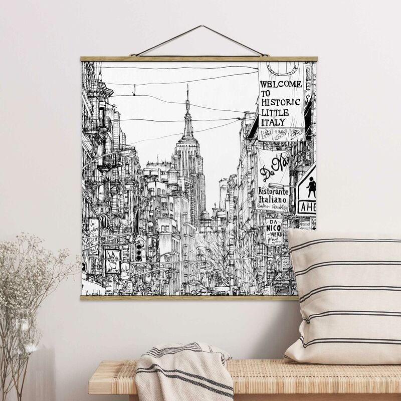 

Imagen de tela - City Study - Little Italy - Cuadrado 1:1 Dimensión LxA: 100cm x 100cm