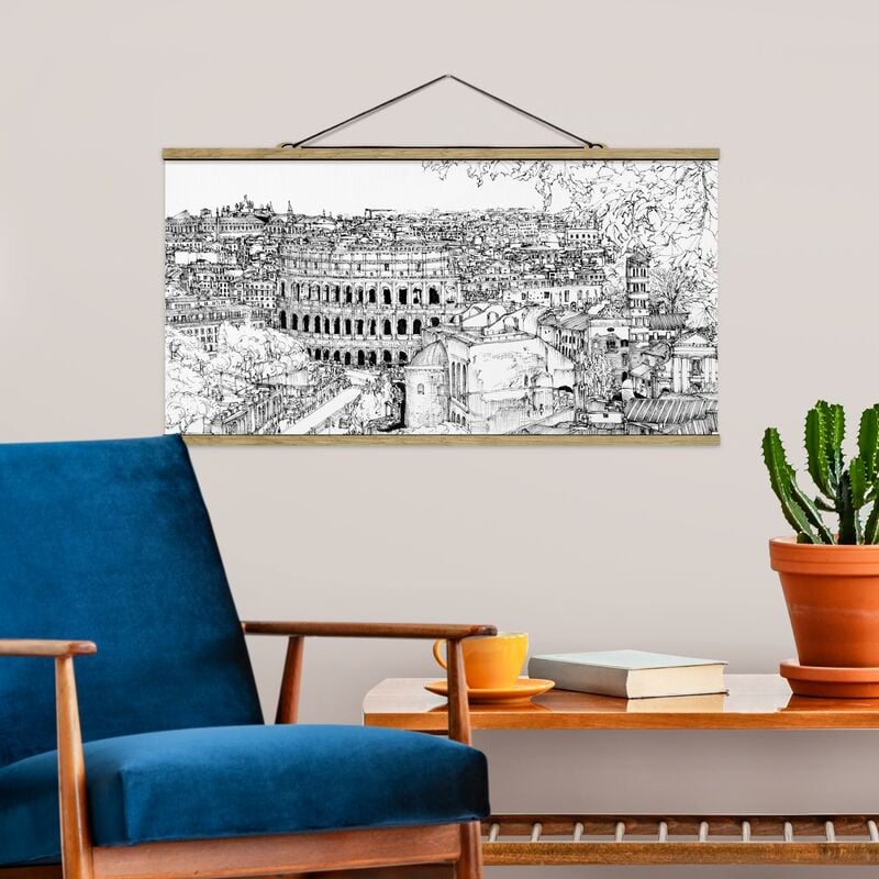 

Imagen de tela - City Study - Rome - Apaisado 1:2 Dimensión LxA: 40cm x 80cm