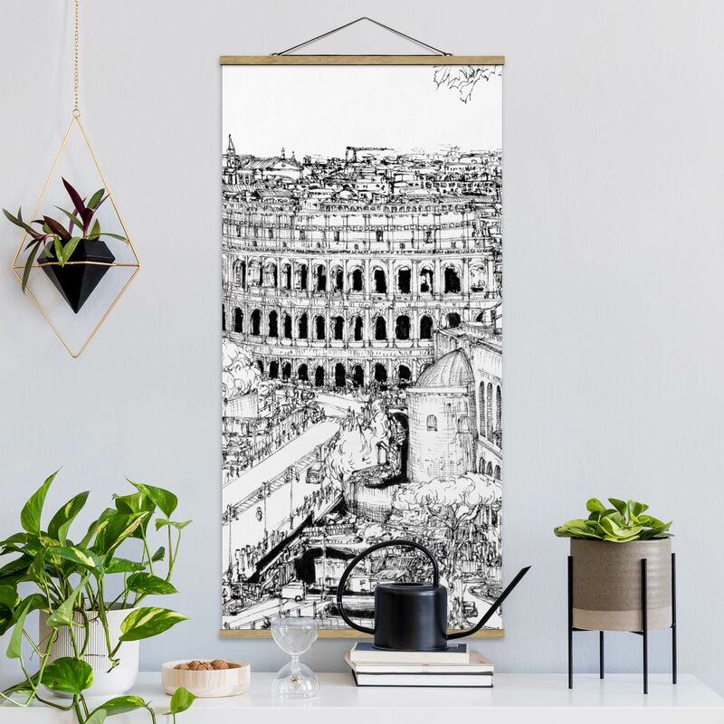 

Imagen de tela - City Study - Rome - Alto 2:1 Dimensión LxA: 70cm x 35cm