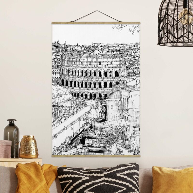 

Imagen de tela - City Study - Rome - Alto 3:2 Dimensión LxA: 75cm x 50cm