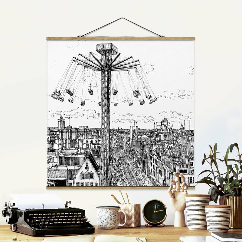 

Imagen de tela - City Study - Whirligig - Cuadrado 1:1 Dimensión LxA: 100cm x 100cm