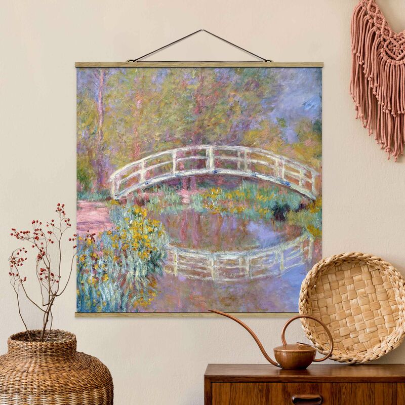 

Imagen de tela - Claude Monet - Bridge Monet's Garden - Cuadrado 1:1 Dimensión LxA: 50cm x 50cm