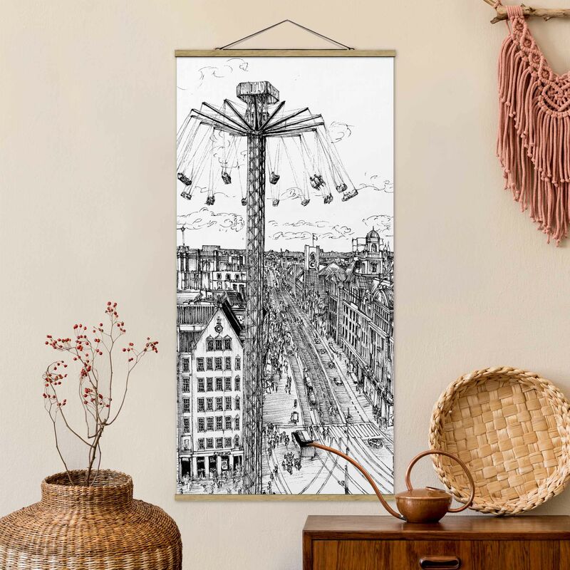 

Imagen de tela - City Study - Whirligig - Alto 2:1 Dimensión LxA: 100cm x 50cm
