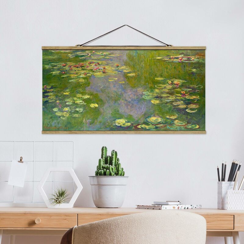 

Imagen de tela - Claude Monet - Green Water Lilies - Apaisado 1:2 Dimensión LxA: 40cm x 80cm