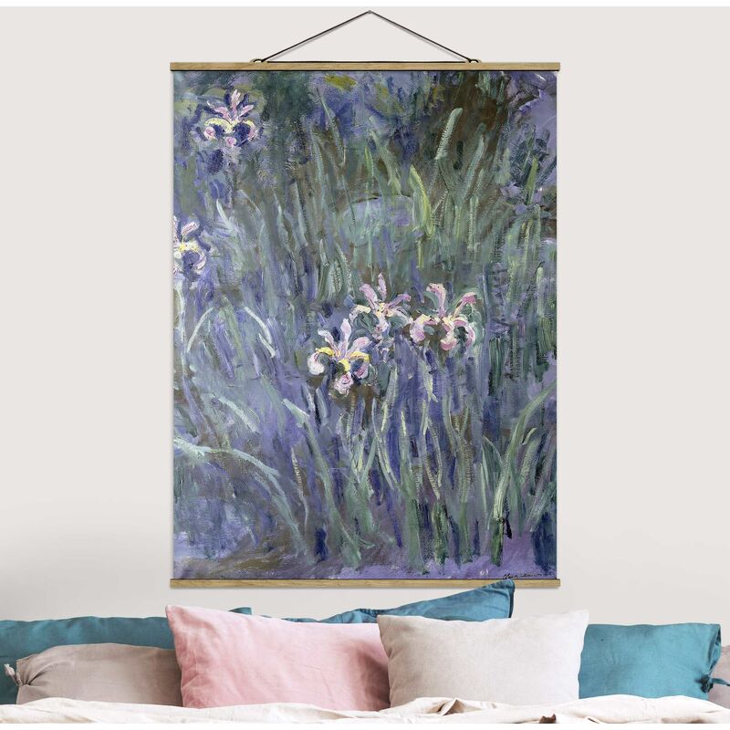 

Imagen de tela - Claude Monet - Irises - Alto 4:3 Dimensión LxA: 66.4cm x 50cm