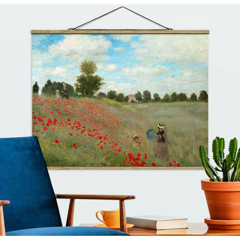

Imagen de tela - Claude Monet - Poppy Field At Argenteuil - Apaisado 3:4 Dimensión LxA: 60cm x 80cm