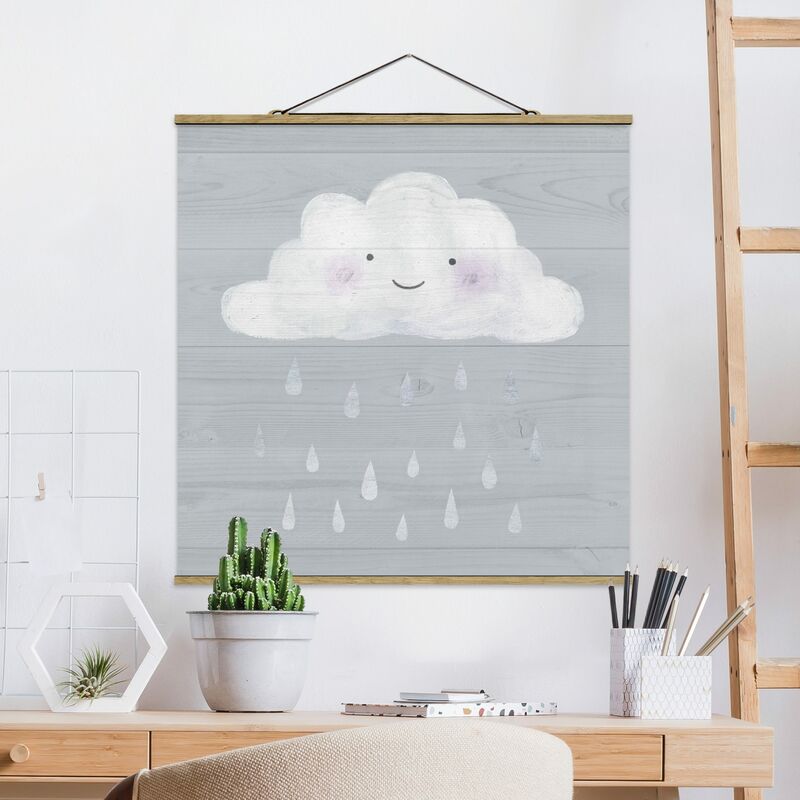 

Imagen de tela - Cloud With Silver Raindrops - Cuadrado 1:1 Dimensión LxA: 50cm x 50cm