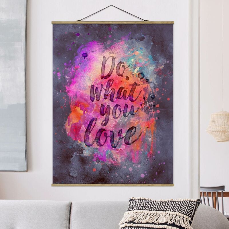 

Imagen de tela - Color Explosion Do What You Love - Alto 4:3 Dimensión LxA: 133.5cm x 100cm