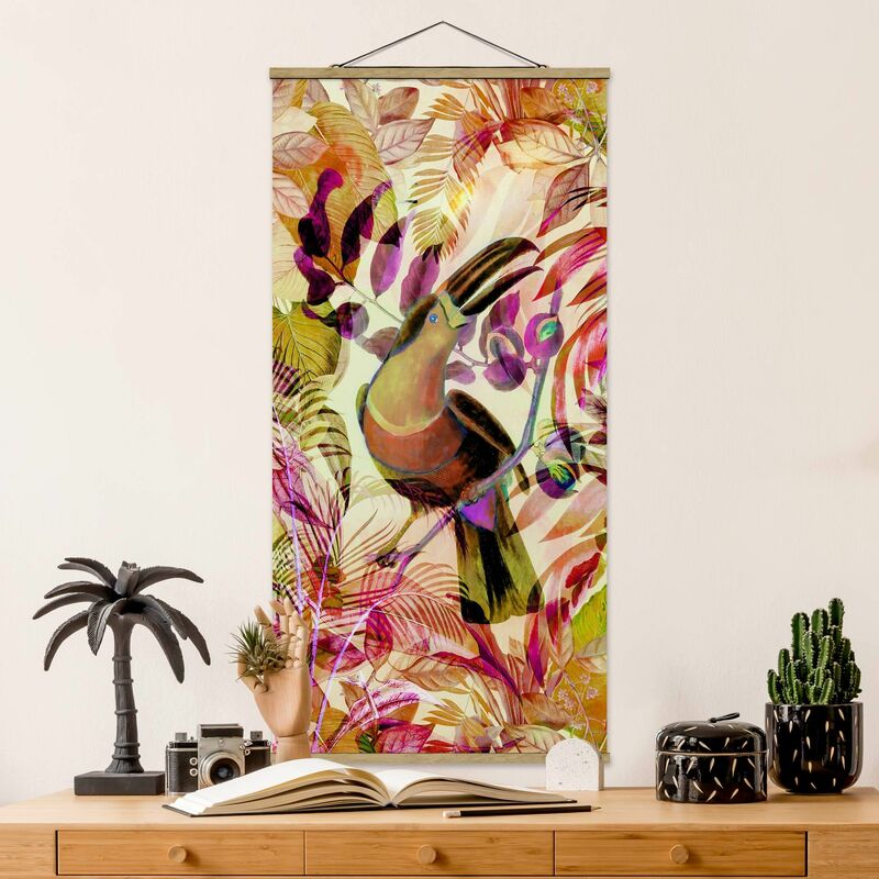 

Imagen de tela - Colorful Collage - Tukan - Alto 2:1 Dimensión LxA: 70cm x 35cm