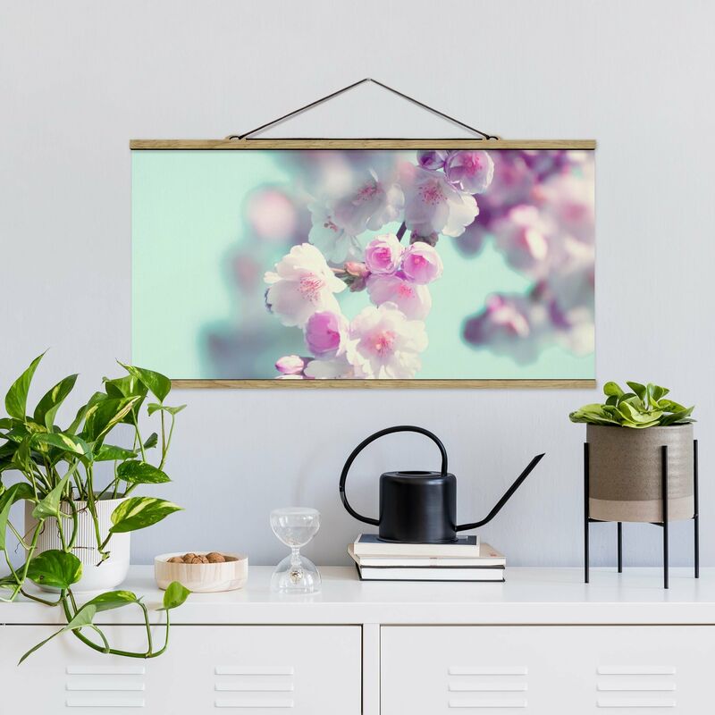 

Imagen de tela - Colourful Cherry Blossoms - Apaisado 1:2 Dimensión LxA: 40cm x 80cm