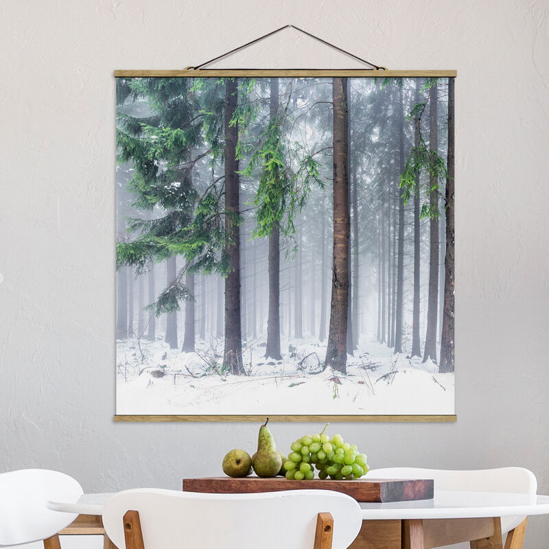 

Imagen de tela - Conifers In Winter - Cuadrado 1:1 Dimensión LxA: 35cm x 35cm