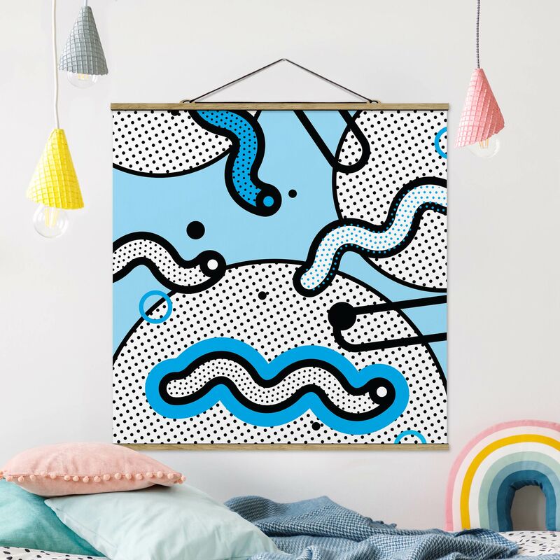

Imagen de tela - Composition Neo Memphis Black Blue - Cuadrado 1:1 Dimensión LxA: 35cm x 35cm