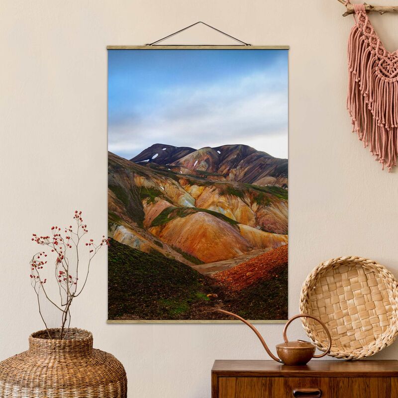 

Imagen de tela - Colourful Mountains In Iceland - Alto 3:2 Dimensión LxA: 52.5cm x 35cm