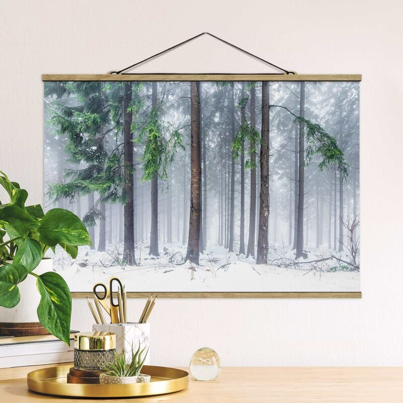 

Imagen de tela - Conifers In Winter - Apaisado 2:3 Dimensión LxA: 66.5cm x 100cm