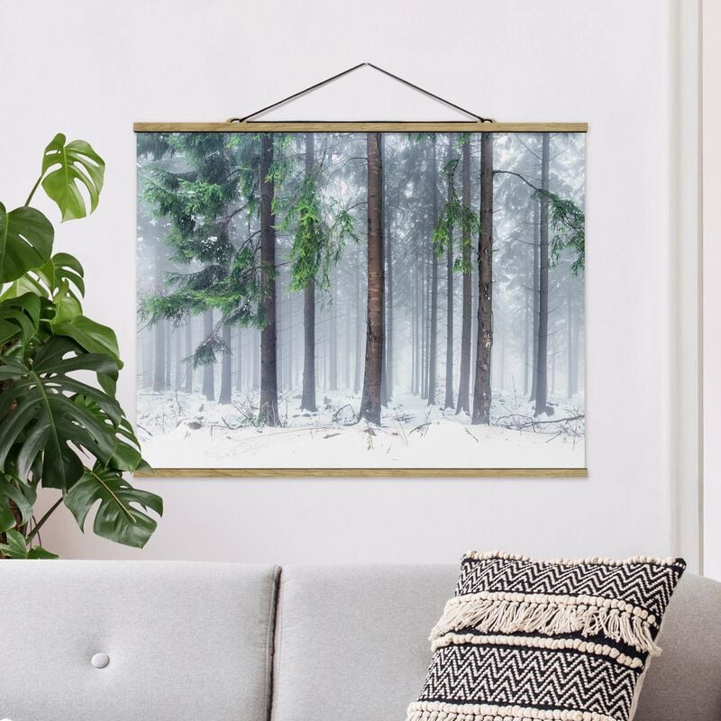 

Imagen de tela - Conifers In Winter - Apaisado 3:4 Dimensión LxA: 37.5cm x 50cm