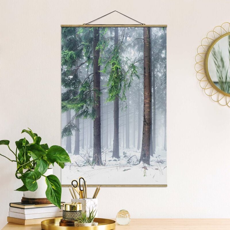 

Imagen de tela - Conifers In Winter - Alto 3:2 Dimensión LxA: 75cm x 50cm