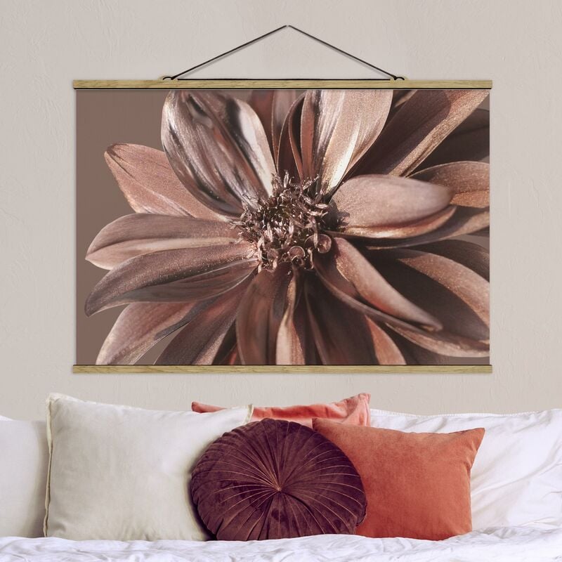 

Imagen de tela - Copper Golden Dahlia Dream - Apaisado 2:3 Dimensión LxA: 53.5cm x 80cm