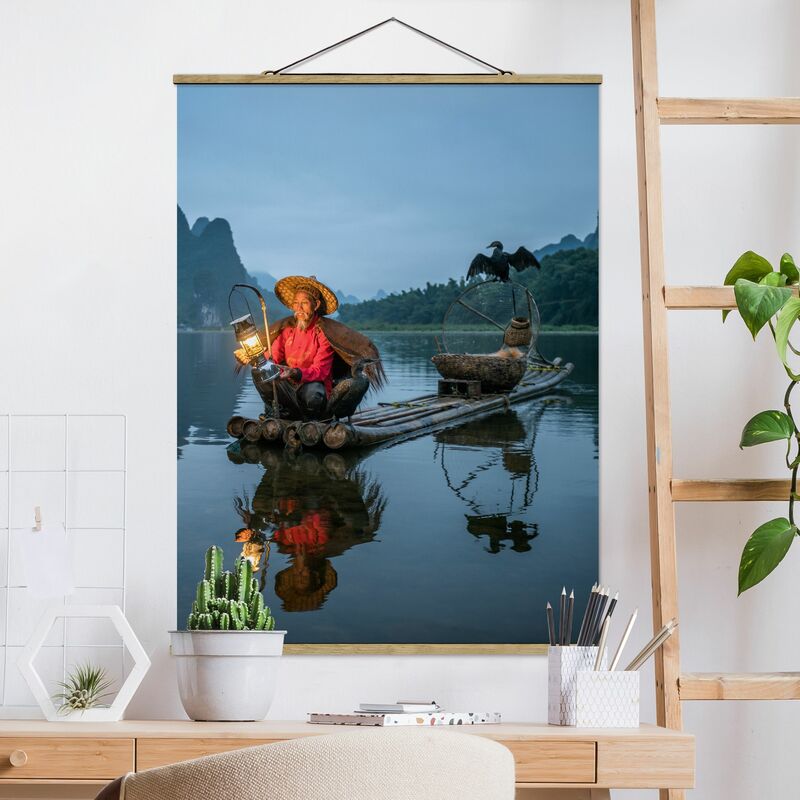 

Imagen de tela - Cormorant Fisherman At Dusk - Alto 4:3 Dimensión LxA: 106.5cm x 80cm
