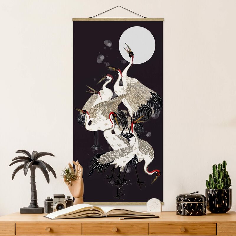 

Imagen de tela - Cranes Against Moon II - Alto 2:1 Dimensión LxA: 70cm x 35cm