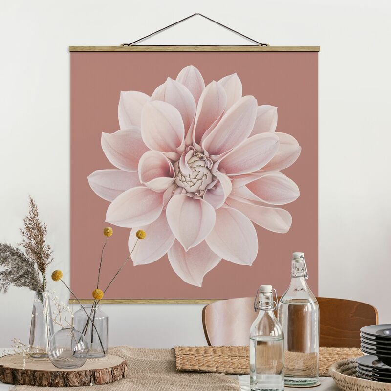 

Imagen de tela - Dahlia Beige Red Pink - Cuadrado 1:1 Dimensión LxA: 35cm x 35cm