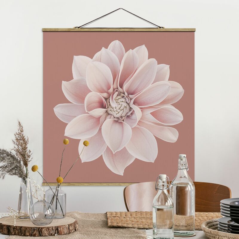 

Imagen de tela - Dahlia Beige Red Pink - Cuadrado 1:1 Dimensión LxA: 80cm x 80cm