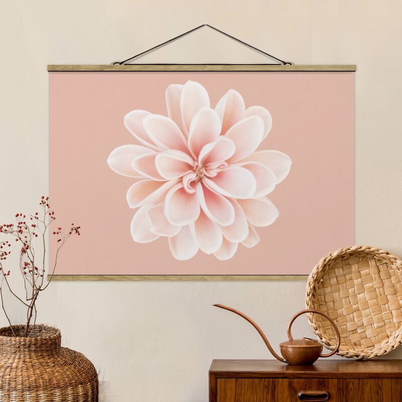 

Imagen de tela - Dahlia Pink Pastel White Centered - Apaisado 2:3 Dimensión LxA: 23.5cm x 35cm