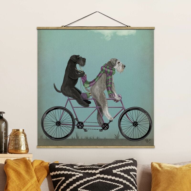 

Imagen de tela - Cycling - Schnauzer Tandem - Cuadrado 1:1 Dimensión LxA: 50cm x 50cm