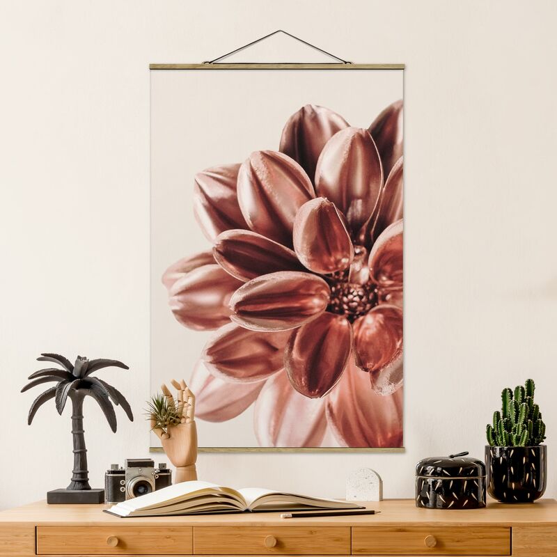 

Imagen de tela - Dahlia In Copper Gold - Alto 3:2 Dimensión LxA: 120cm x 80cm