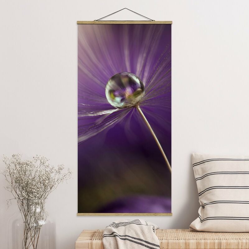 

Imagen de tela - Dandelion In Violet - Alto 2:1 Dimensión LxA: 70cm x 35cm