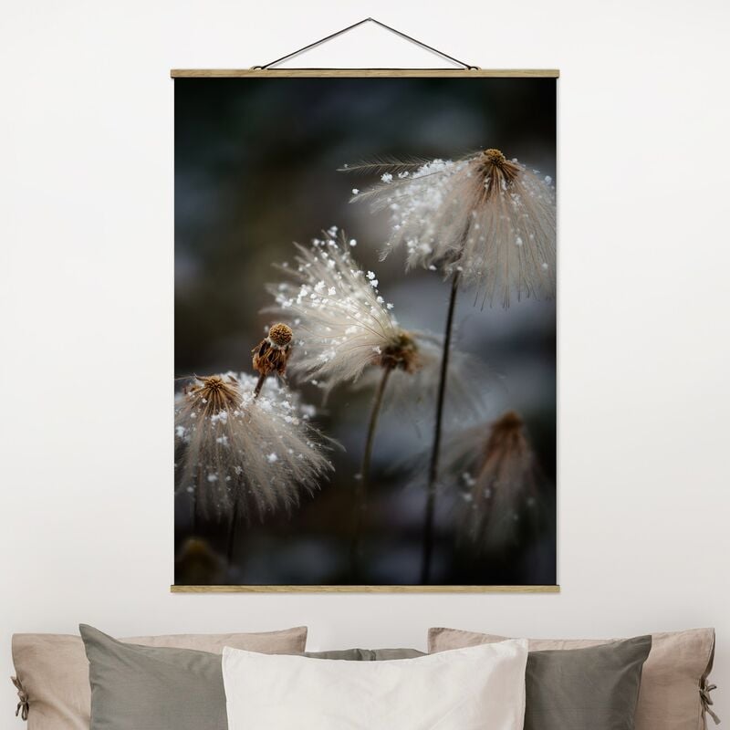 

Imagen de tela - Dandelions With Snowflakes - Alto 4:3 Dimensión LxA: 106.5cm x 80cm