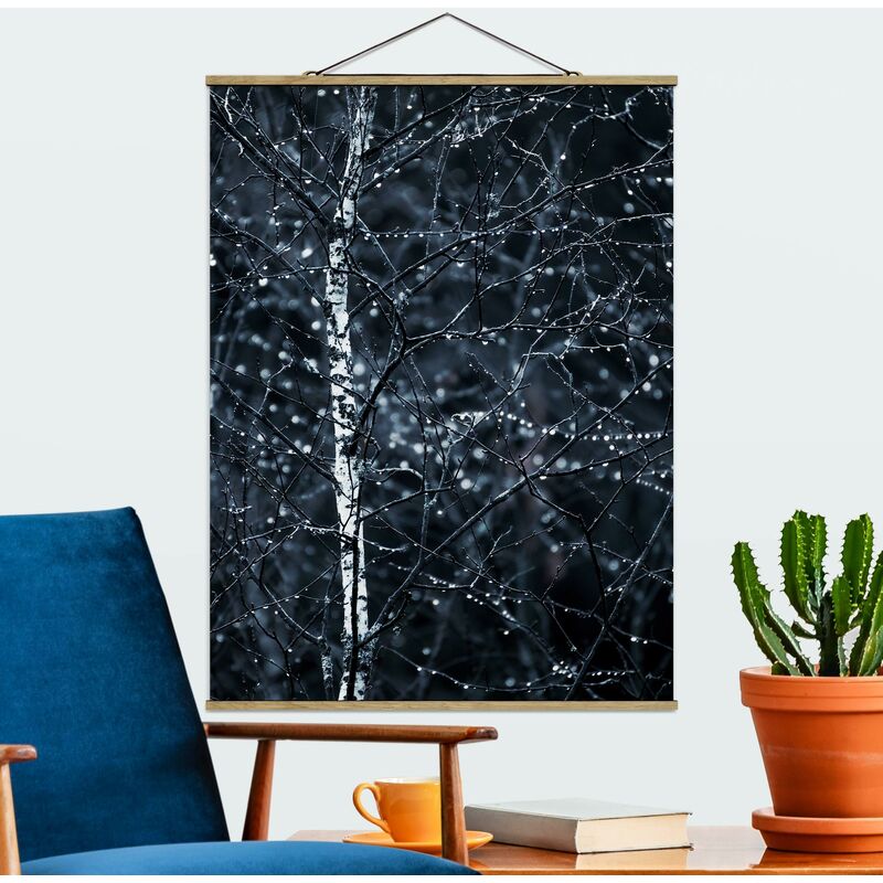 

Imagen de tela - Dark Birch Tree In Cold Rain - Alto 4:3 Dimensión LxA: 106.5cm x 80cm