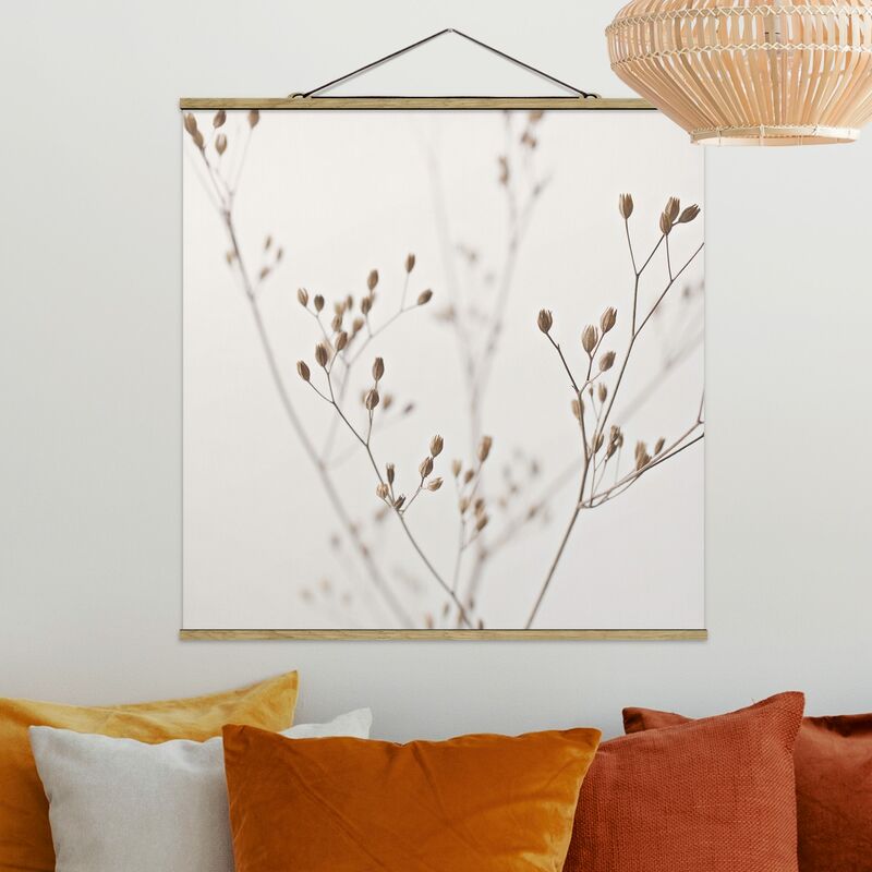 

Imagen de tela - Delicate Buds On A Wildflower Stem - Cuadrado 1:1 Dimensión LxA: 35cm x 35cm