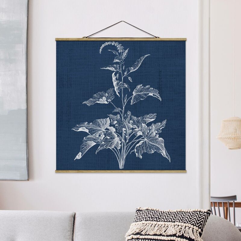 

Imagen de tela - Denim Plant Study II - Cuadrado 1:1 Dimensión LxA: 35cm x 35cm