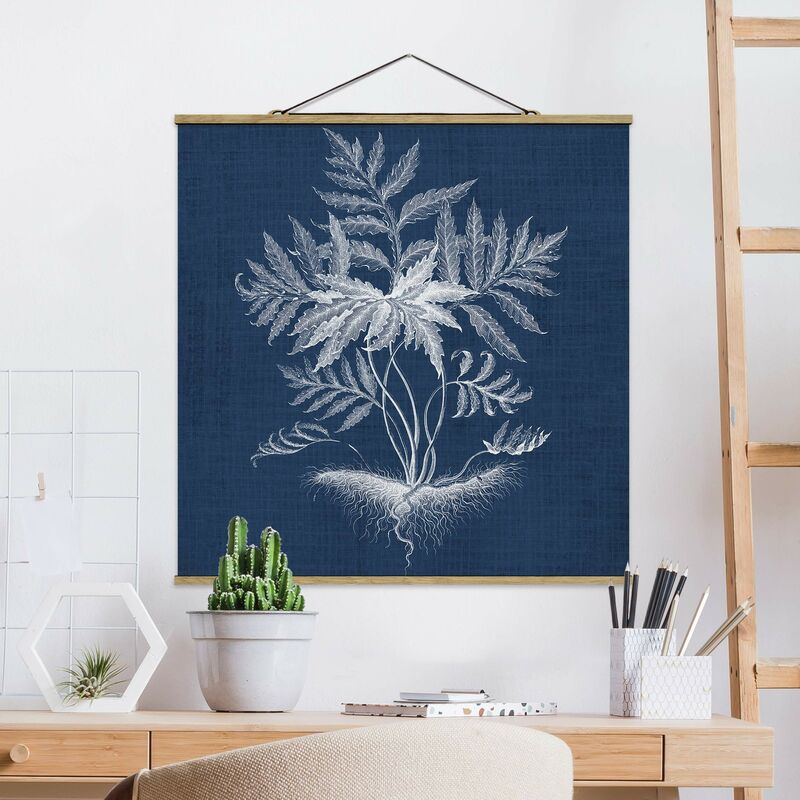 

Imagen de tela - Denim Plant Study IV - Cuadrado 1:1 Dimensión LxA: 80cm x 80cm